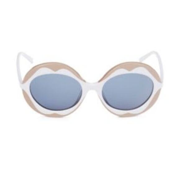 Marni 53mm Round flower Sunglasses ice beige main image 7